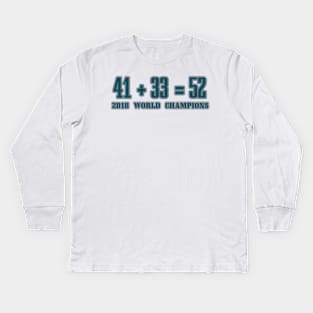 Championship math! Kids Long Sleeve T-Shirt